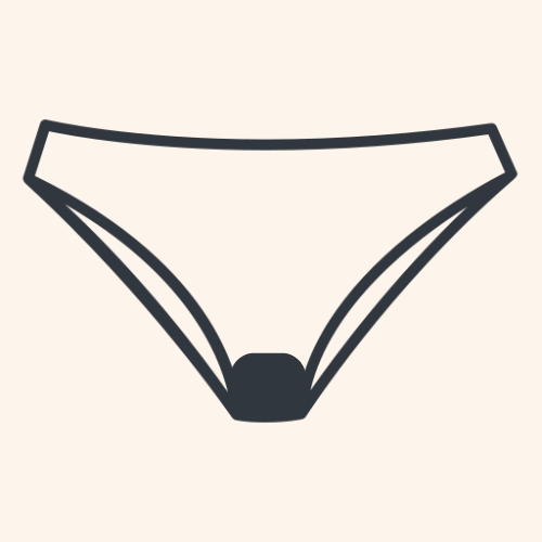 Pictogramme culotte anti-cameltoe