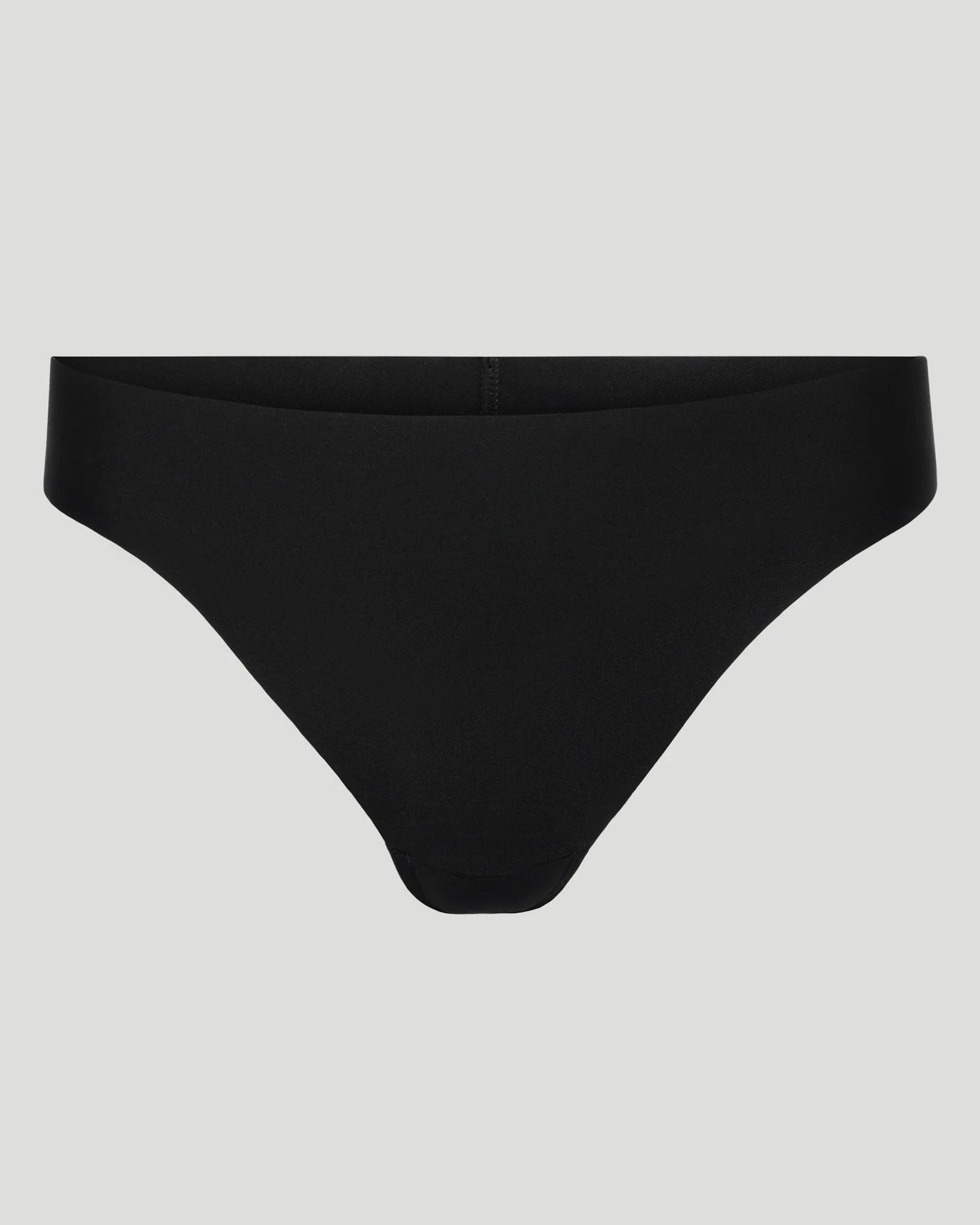 Culotte Nuvy anti-cameltoe noire vue de face (produit à plat)